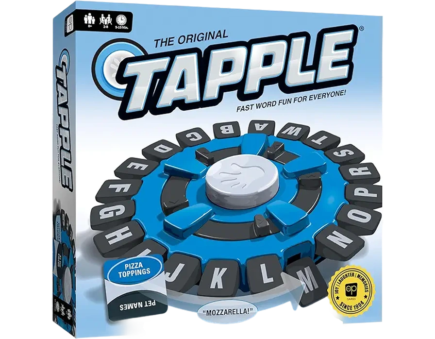 Fast-paced word game with a spinning wheel and letter challenges, testing vocabulary, speed, and quick thinking.