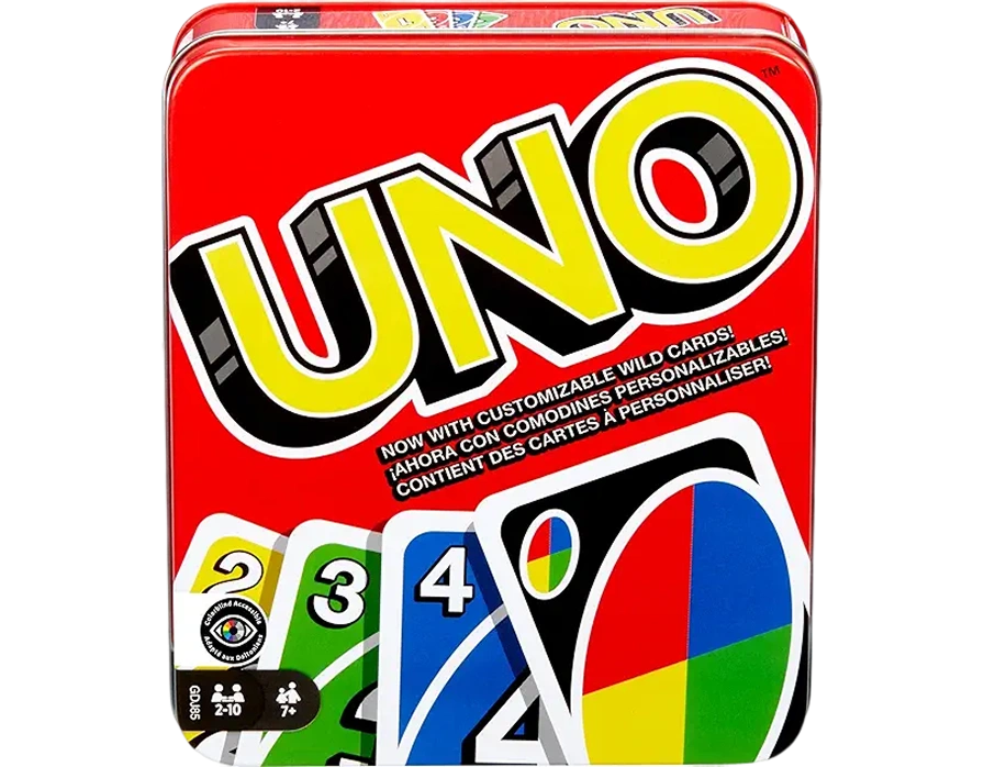 Popular, colorful card game with number and action cards, focused on matching colors, strategy, and fast play.